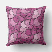 ピンクマーブルストーンズ抽象芸術パターン装飾用クッション クッション (裏面)