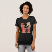 ピンクマーブルバラTシャツ Tシャツ (正面フル)