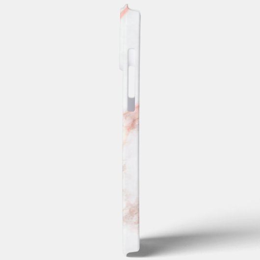 ピンクマーブルモノグラムアニーイニシャル&ネームカスタム Case-Mate iPhoneケース (裏面 / 左)