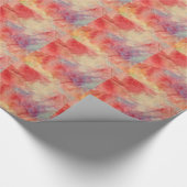 ピンクマーブルラッピング紙 ラッピングペーパー (角)