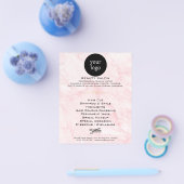 ピンクマーブル美しいサロン チラシ (シングル)