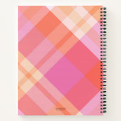 ピンクマーブル芸術的引用文 ノートブック (裏面)