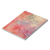 ピンクマーブル蠍座メモ帳 ノートパッド (回転)