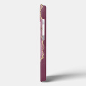 ピンクマーブルiPhoneケース Case-Mate iPhoneケース (裏面 / 左)