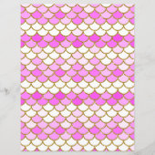 ピンクマーメイドはかりで測スクラップブック紙 (正面)