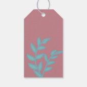 ピンクマーメイドガールズバースデーパーティギフトラベル ギフトタグ (裏面)