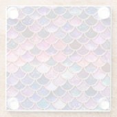 ピンクマーメイドグリッターはかりで測 – マーメイドはかりで測 ガラスコースター (裏面)