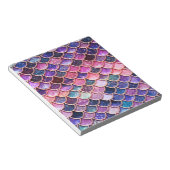 ピンクマーメイドグリッターはかりで測 – マーメイドはかりで測 ノートパッド (アングル)