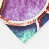 ピンクマーメイドグリッターはかりで測 – マーメイドはかりで測 フリースブランケット (角)