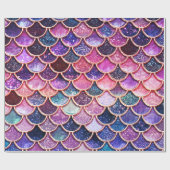 ピンクマーメイドグリッターはかりで測 – マーメイドはかりで測 ラッピングペーパー (フラット)