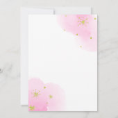 ピンクマーメイドパーティーツザ海の第2の誕生日 招待状 (裏面)