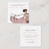 ピンクマーメイドムーンスピリチュアルタロット スクエア名刺 (正面/裏面)