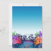 ピンクマーメイド招待状 招待状 (裏面)