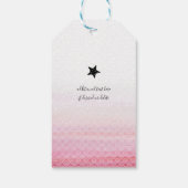 ピンクマーメイド誕生日パーティギフトラベル ギフトタグ (裏面)