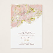 ピンクマーリングデザインジュエリーディスプレイカード (裏面)