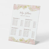 ピンクマーリングデザイン価格表台座記号 台座サイン (正面)