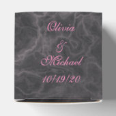 ピンクマーリング結婚式の引き出物ボックス フェイバーボックス (上部)