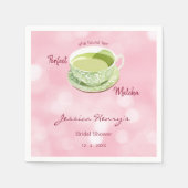 ピンクマ日本のタチャブライダルシャワー スタンダードカクテルナプキン (正面)