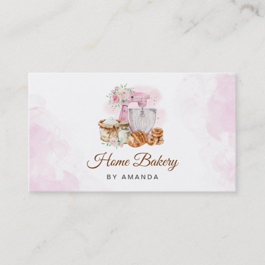 ピンクミキサーソードローフベーカリー 名刺 (正面)