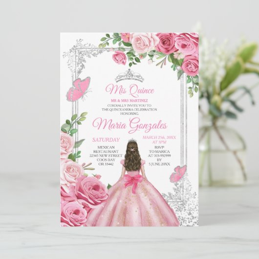 ピンクミクインズ15アノスバタフライシルバークラウン 招待状 (スタンド正面)