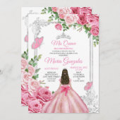 ピンクミクインズ15アノスバタフライシルバークラウン 招待状 (正面/裏面)