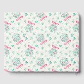 ピンクミスタントレガールベビーシャワーゲストブック ゲストブック (裏面)