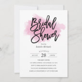 ピンクミスト |ブライダルシャワーの招待 招待状 (正面)