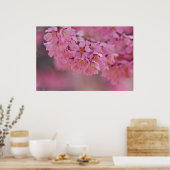 「ピンクミスト」日本の桜のポスター ポスター (キッチン)