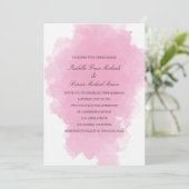 ピンクミスト |結婚式招待状 招待状 (スタンド正面)
