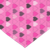 ピンクミッドセンチュリーモダンハート テーブルクロス (アングル)