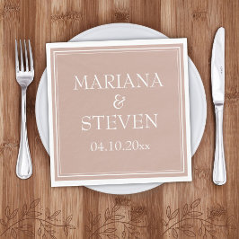 ピンクミニマモダンリス結婚ト スタンダードランチョンナプキン