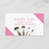 ピンクミニマリストメイクアップ 名刺 (正面)