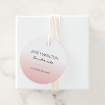 ピンクミニマリスト製品ラベル