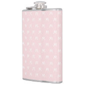 ピンクミニマルとホワイトモノグラム フラスク (左)