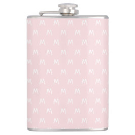 ピンクミニマルとホワイトモノグラム フラスク
