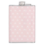 ピンクミニマルとホワイトモノグラム フラスク (裏面)