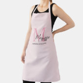 ピンクミニマルのエプパーソナライズされたロガーリーン エプロン (インサイチュ)