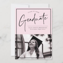 ピンクミニマルの背景写真の卒業