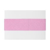 ピンクミニマルのLinenテクスチャブラックスクリプト 招待状ベリーバンド (裏面例)