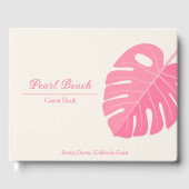 ピンクミニマルトロピカルビーチバケーションレンタル ゲストブック (正面)
