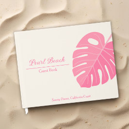 ピンクミニマルトロピカルビーチバケーションレンタル ゲストブック