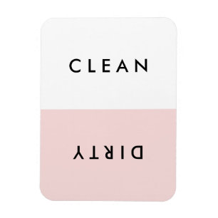 ピンクミニマル食洗機のクリーンまたはダーティマグネット マグネット