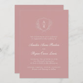 ピンクミニマ結婚リスト 招待状 (正面/裏面)