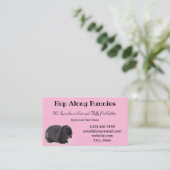 ピンクミニロップバニーラビットブリーダー 名刺 (スタンド正面)