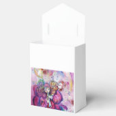 ピンクミュージカルピエロティール(緑がかった色)ブルージェムストーンモノグラム フェイバーボックス (オープン)