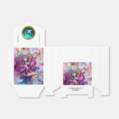 ピンクミュージカルピエロティール(緑がかった色)ブルージェムストーンモノグラム フェイバーボックス (折り畳みなし)