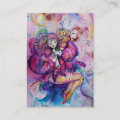 ピンクミュージカルピエロ水彩 名刺 (裏面)