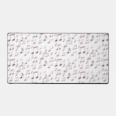 ピンクミュージックノートパターン デスクマット (正面)