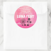 ピンクミュージックフェスティバルありがとう ラウンドシール (バッグ)