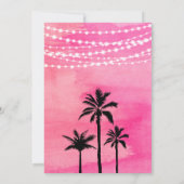 ピンクミュージックフェスティバル誕生日招待状 招待状 (裏面)